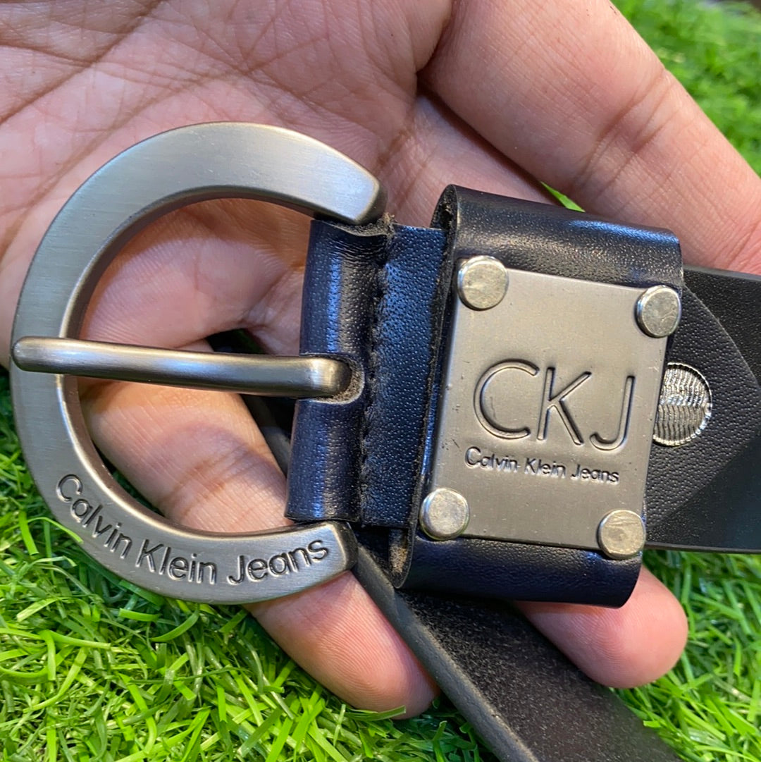 Black Grey Genuine Leather 900246