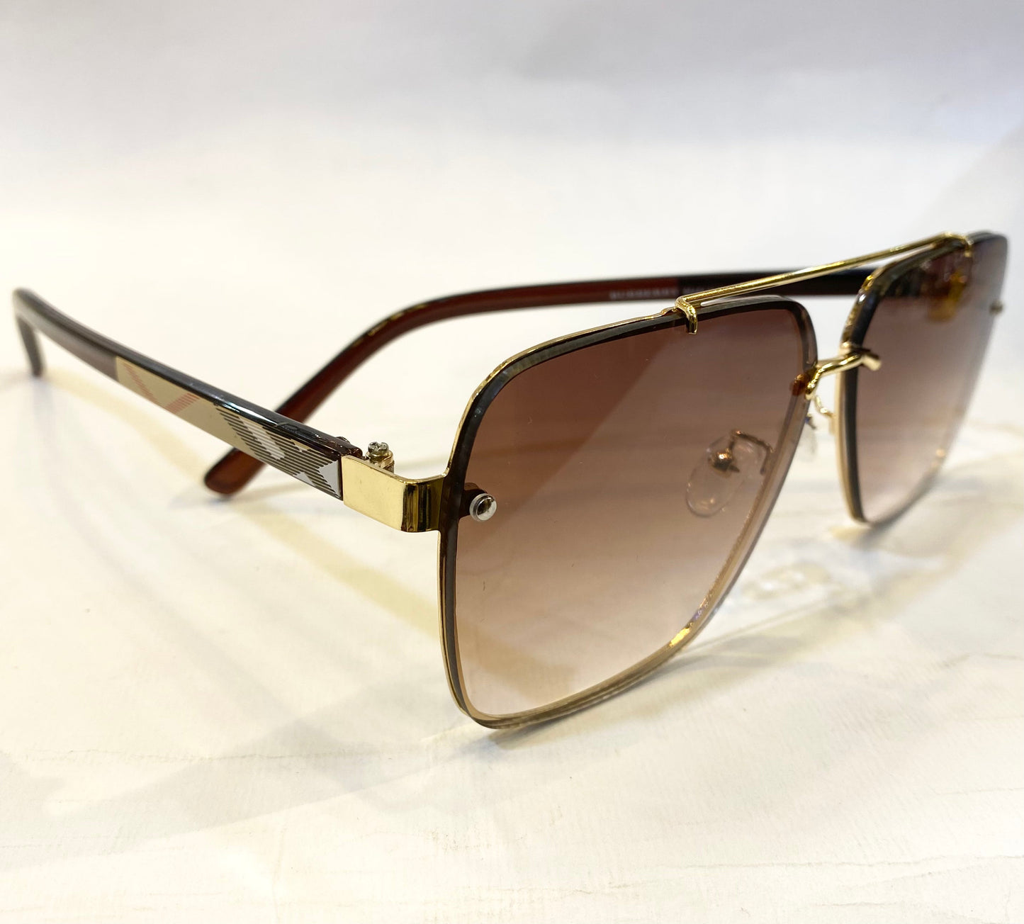 RUB Golden Brown Frame Brown Shade Sunglasses B80-337 63 12-144