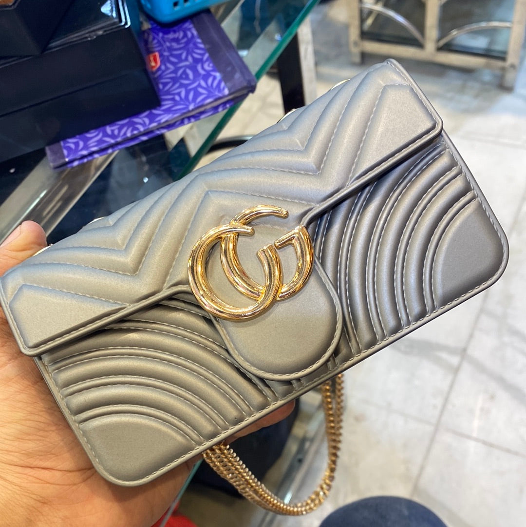 Grey Small Silicone Ladies Side Sling Hand Bag