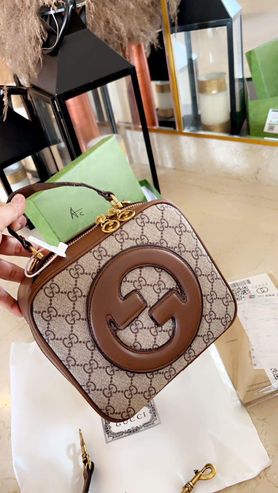 Cug Brown Colour Ladies Sling Bag 86011