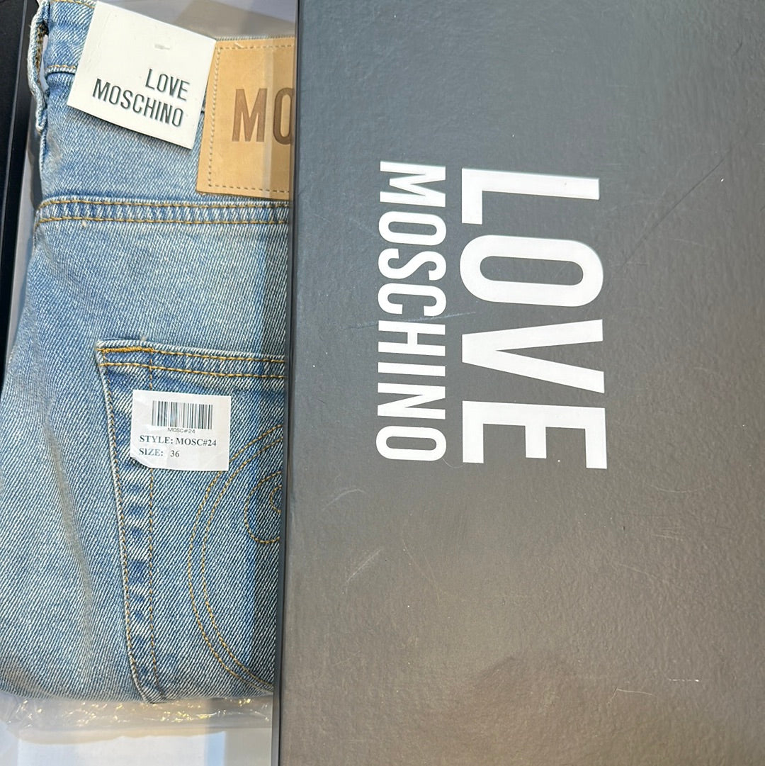 Som Light Blue Som Mos Embroidery Mens Hight Quality Men’s Straight Jeans 67092