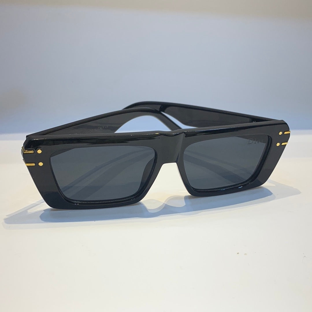 Oid Black Frame Black Shade Unisex Sunglass
