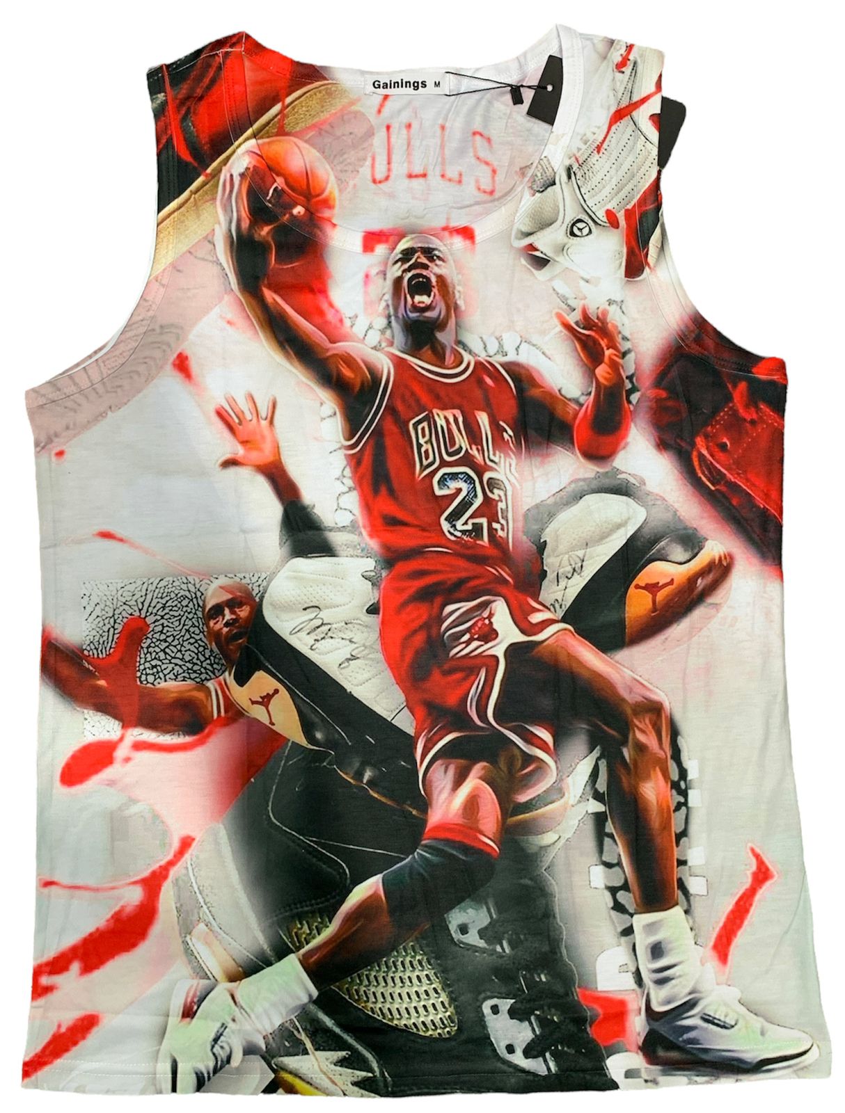 Gainings Bulls Tank Sando Vest Gym Wear 110257
