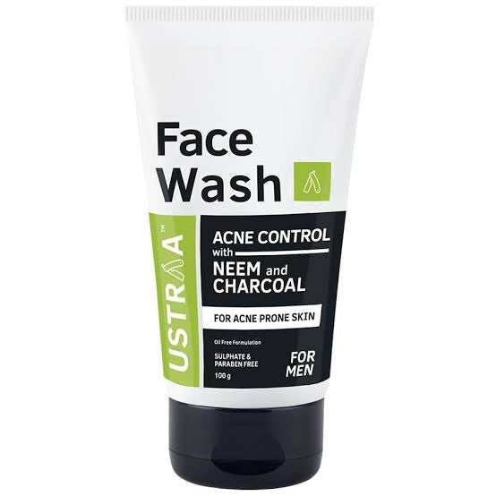 Ustraa Facewash Acne Control with Neem and Charcoal