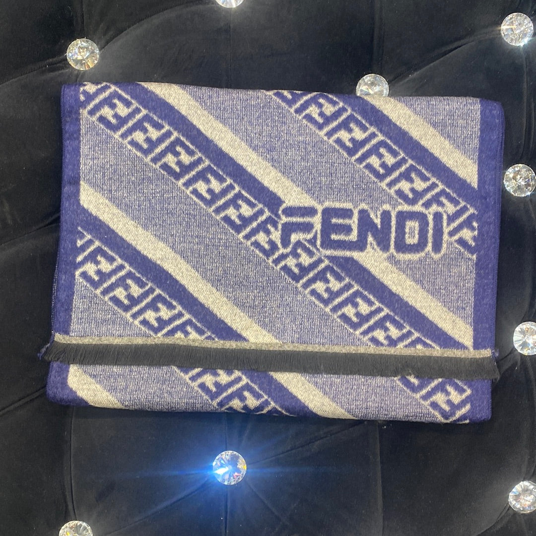 Fen Nef Navy Blue Colour With Navy Blue Nef Logo Imported Muffler 49021