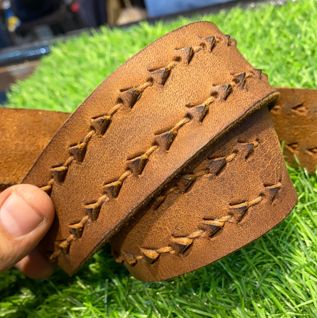 Punk Designer Genuine Leather Belt for Him 11379