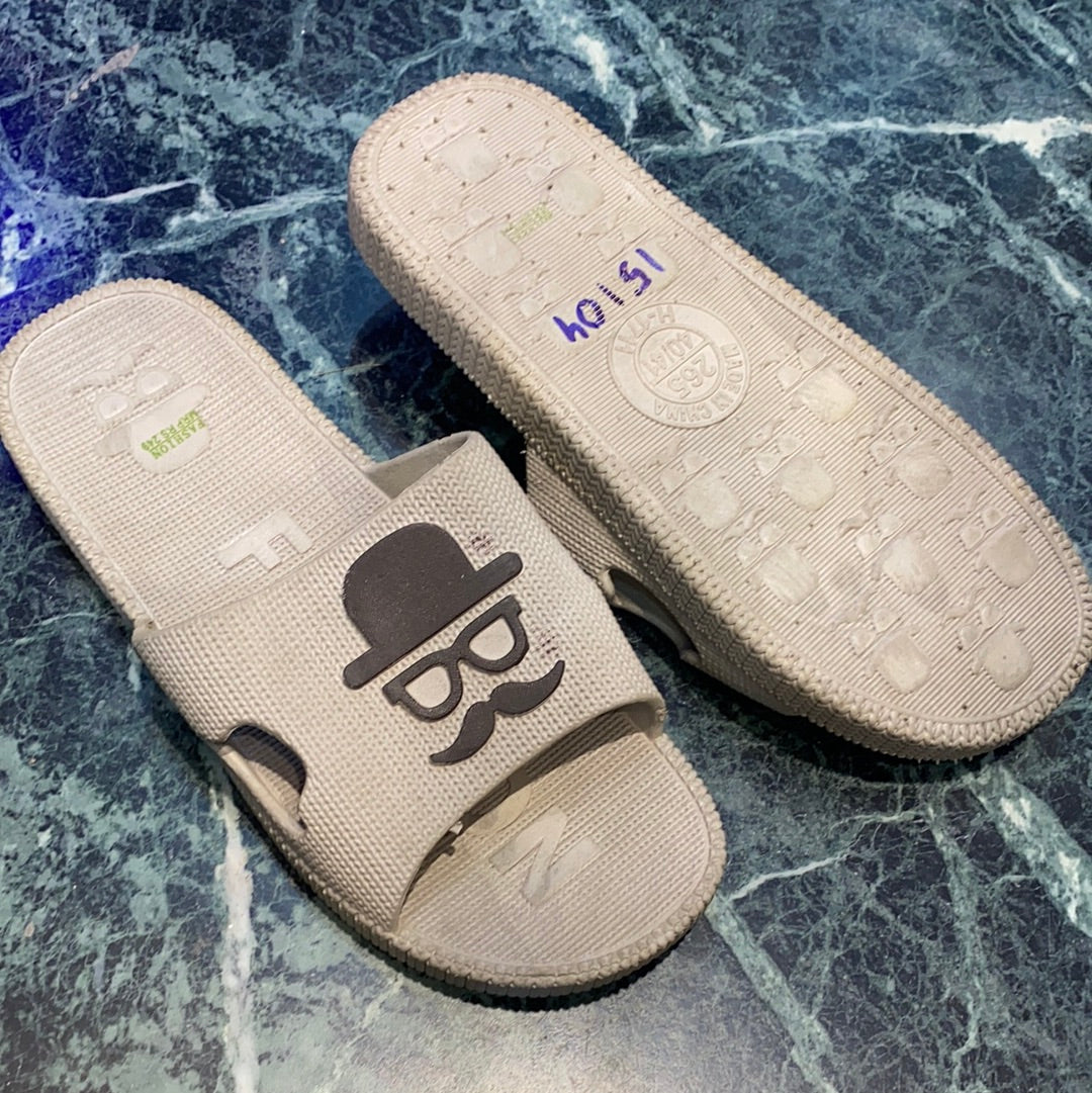 Grey Black Slipper (15104)