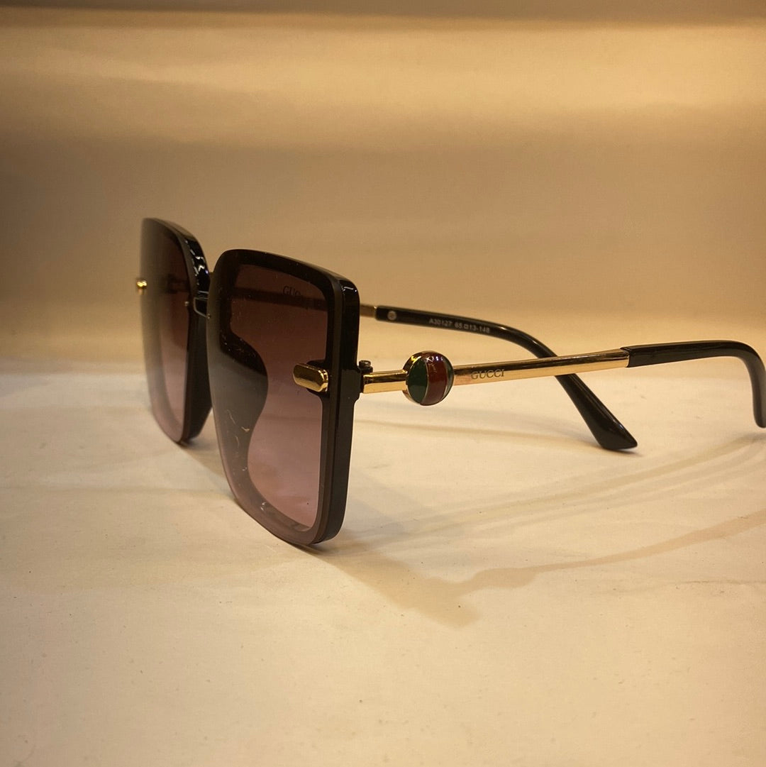 CUG Frameless Golden Stick Purple Shade Unisex Sunglasses A30127 65 13 148