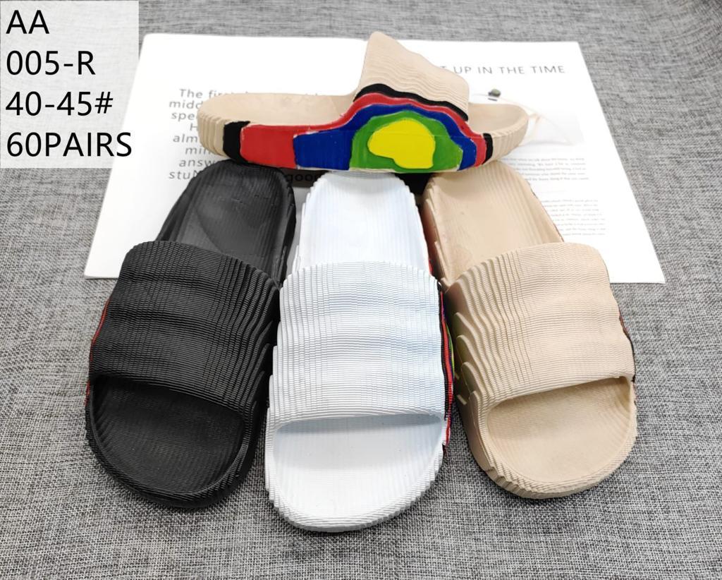 Black Colour Multiple Side Colour print Slipper Sliders 901103