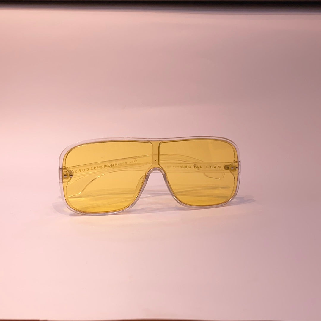 Ram Glossy Transparent Frame Yellow Shade Sunglass 190553 22-135