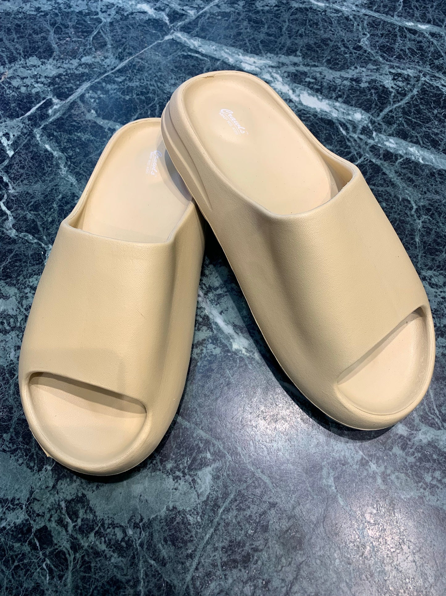 Cream Fat Summer Slippers