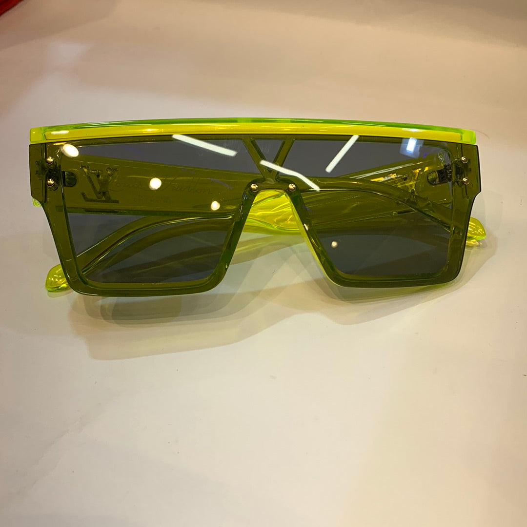 UOL VL Neon Frame Black Shade Unisex Sunglass Z1583E 68 8-147