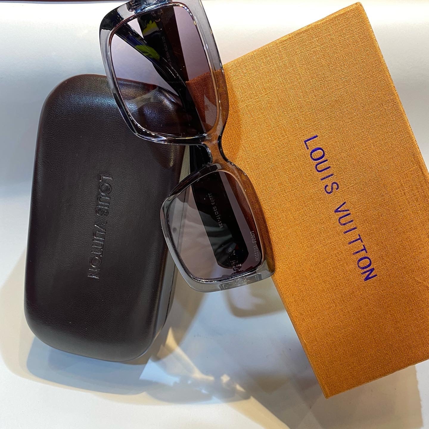 UOL Black Transparent Frame Black Shade Unisex Branded Sunglasses 32273 53 17-138