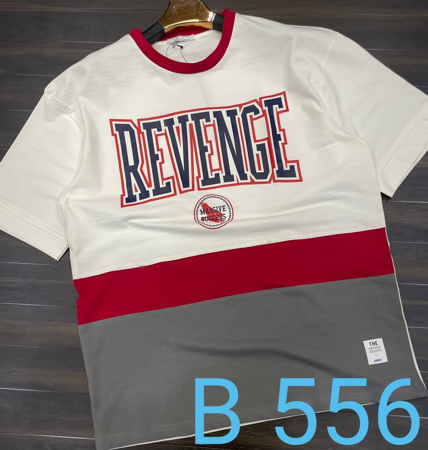 White Colour Revenge Printed Drop-Shoulder T-Shirt
