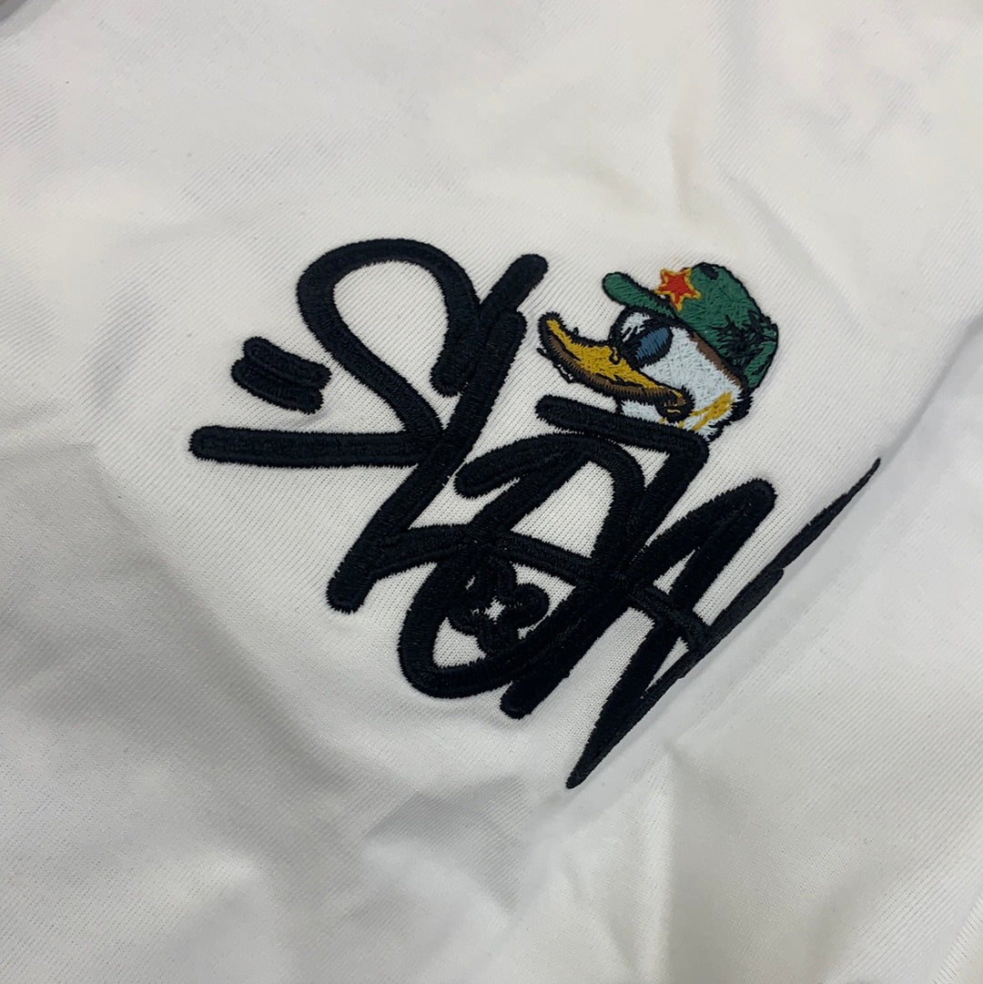 Slow White Colour With Front and Back Print Premium Quality Tshirt 1209