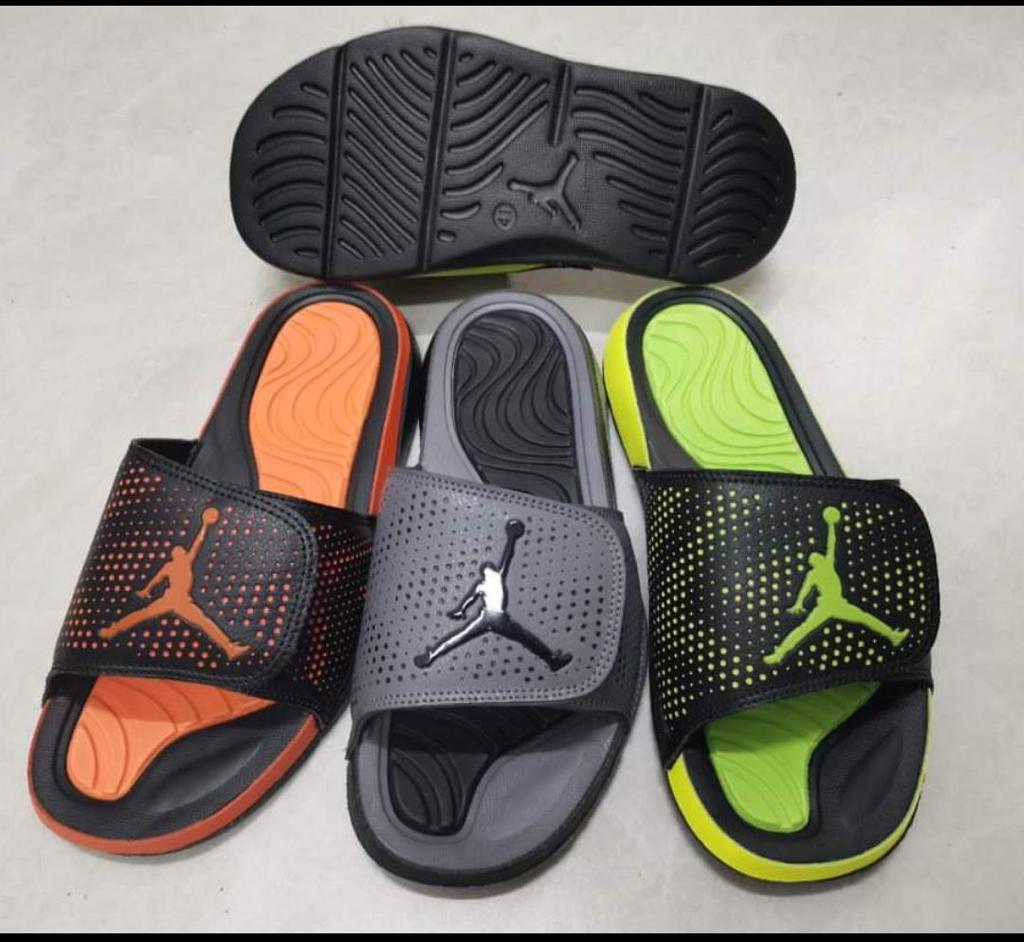 Roj Grey Orange Colour Roj Logo Slipper Sliders 901097