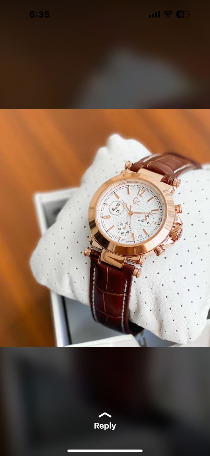 Cg Brown Leather Strap White Dial Premium Quality Men Watch 901213