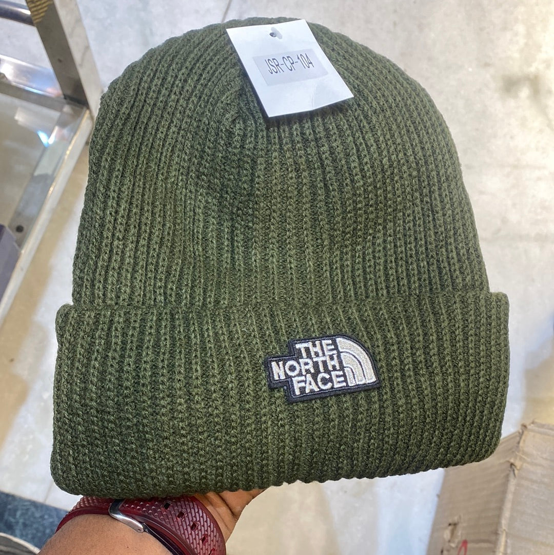 The North Face Olive Green Colour Winter Unisex Hats JSR CP 104