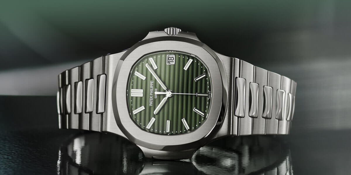 Silver Chain Green Dial Pp Heavy Machinery Men’s Watch 401201