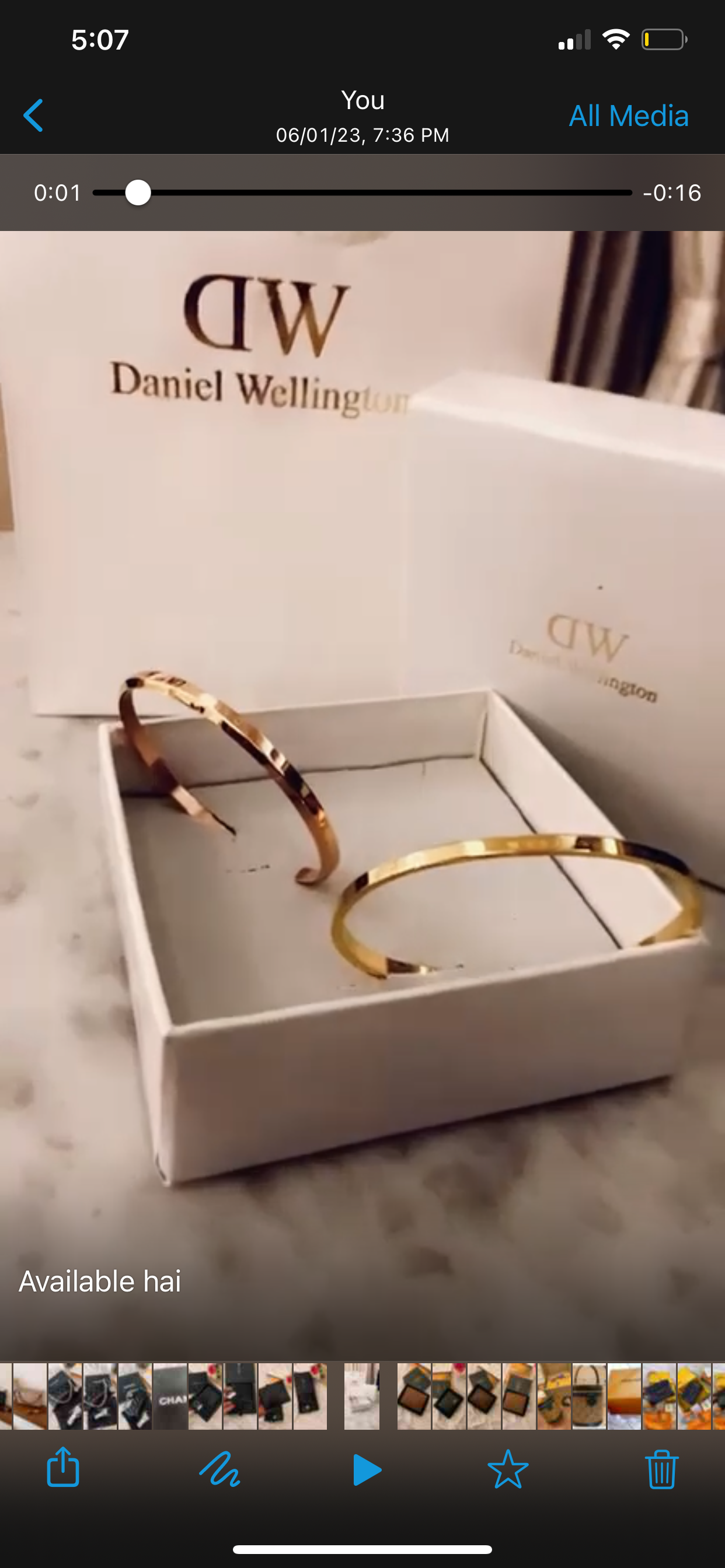 Nad Gold Colour Preimum Quality Bracelet
