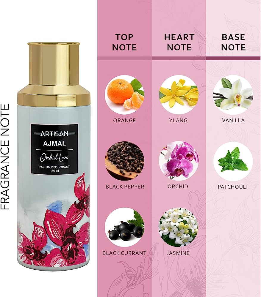 Artisan Ajmal Women Orchid Love Parfum Deodorant 150 ml