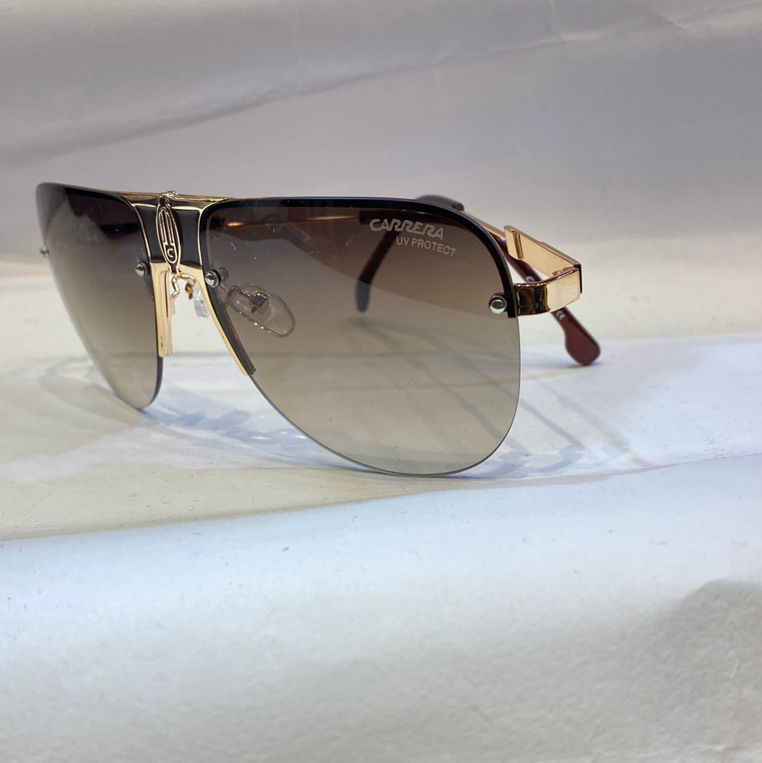 RAC Gold Frame Brown Shade Unisex Branded Sunglasses 0145 6417-145
