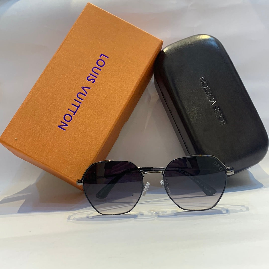 D&g g&d Glossy black Frame black Shade Unisex Sunglass H5606 C4 56 15 140