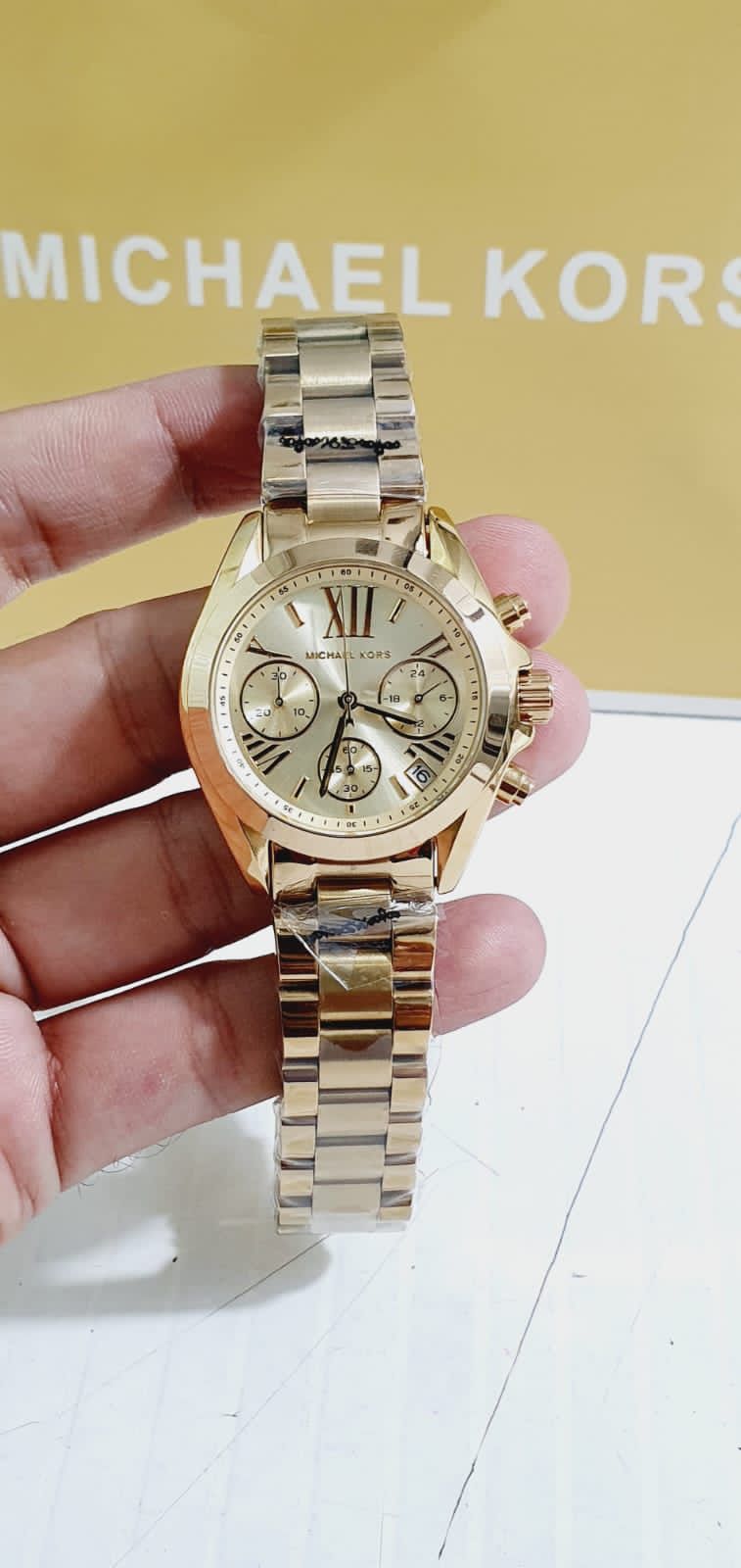 CIM Golden Chain Gold Dial Ladies Watch