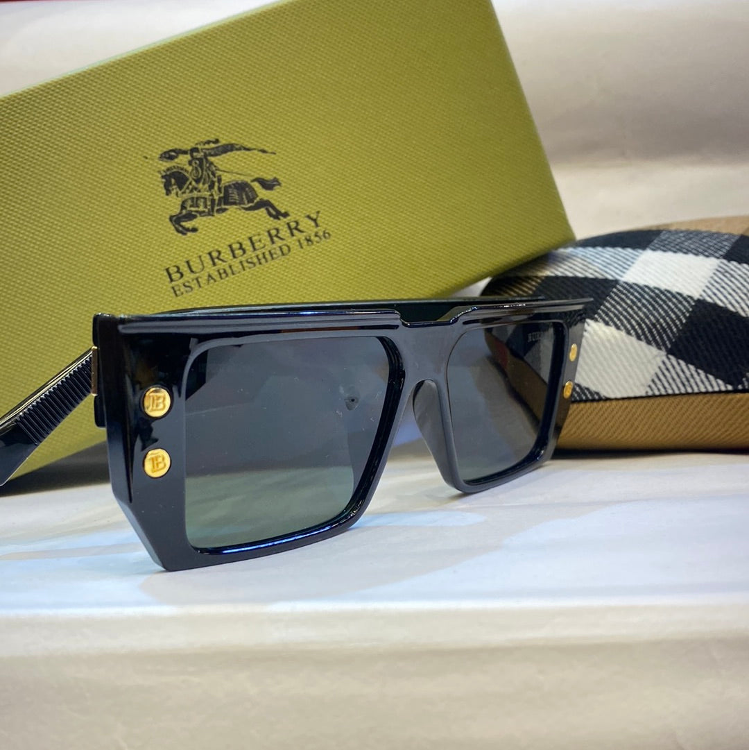 RUB Black Frame Green Shade Unisex Branded Sunglasses LH037 5515-145 UV 400