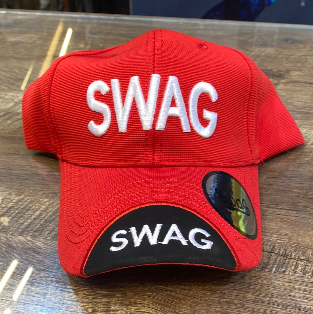 Red Colour Swag With Embroidery Design Sports Cap 913018