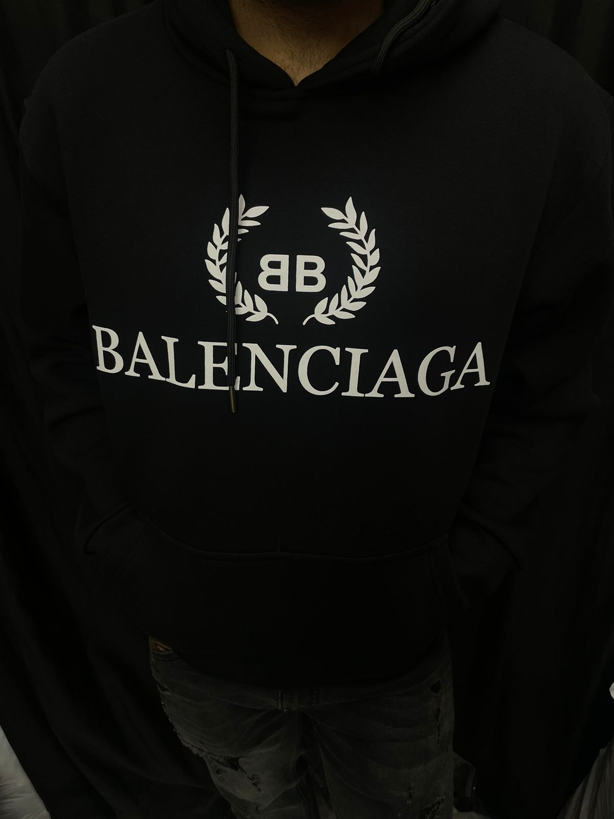 BAL LAB Black Colour With BAL Embroidery Logo Premium Quality Unisex Hoodie’s 49002