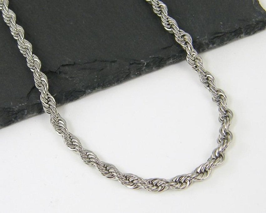 Sliver Stainless Steel Unisex Snake Heavy Chain Necklace 199909