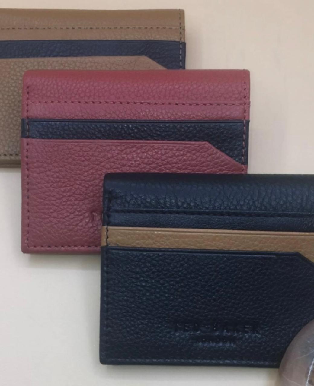 DET Genuine Leather Men Unisex Women Card Holder
