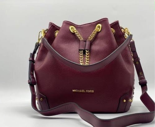 Km Cim Purple Colour Jules Drawstring Crossbody Merlot Ladies Hand Bag