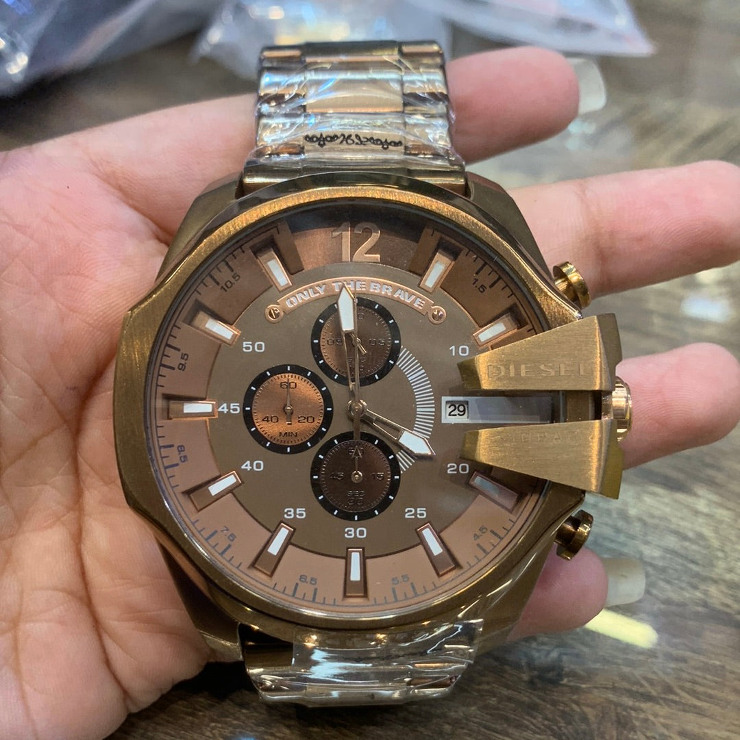 Eid Brown Chain Brown Dial heavy man watch 400442