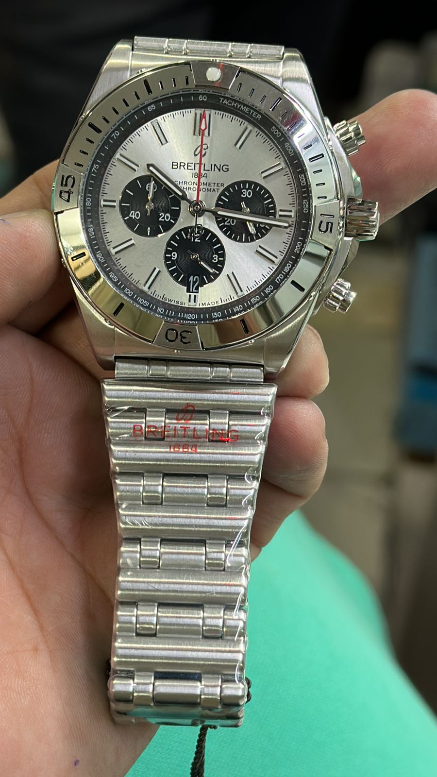 Erb Silver Chain White Dial Premium Quality Men Watch 901215
