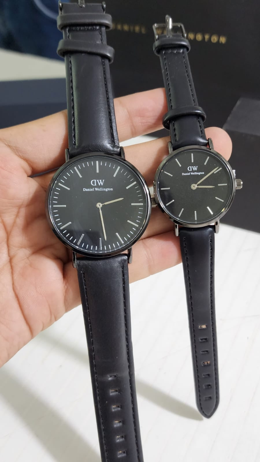 Wd Black Strap Black Dial Men Watch