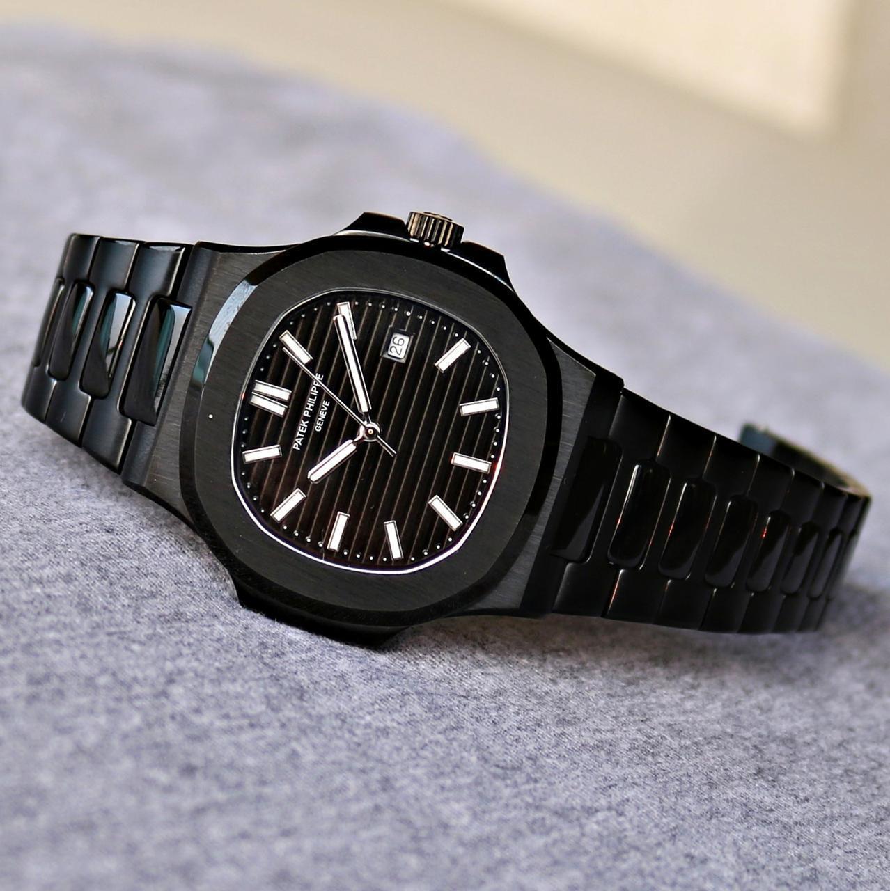 Pp Black Chain Black Dial Heavy Men Watch
