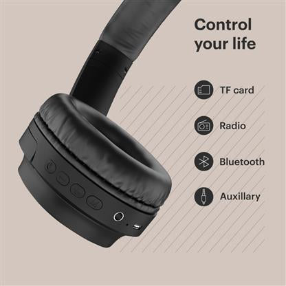 Noise One On-Ear Bluetooth Headphones with Mic, with 16 Hour Playtime