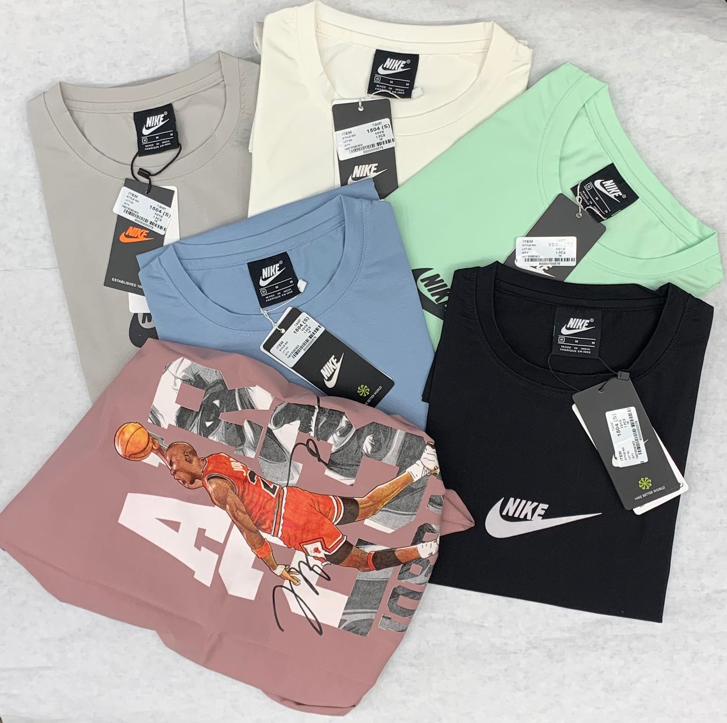 KIN Green Colour With Back Print Round Neck Tshirt 50182
