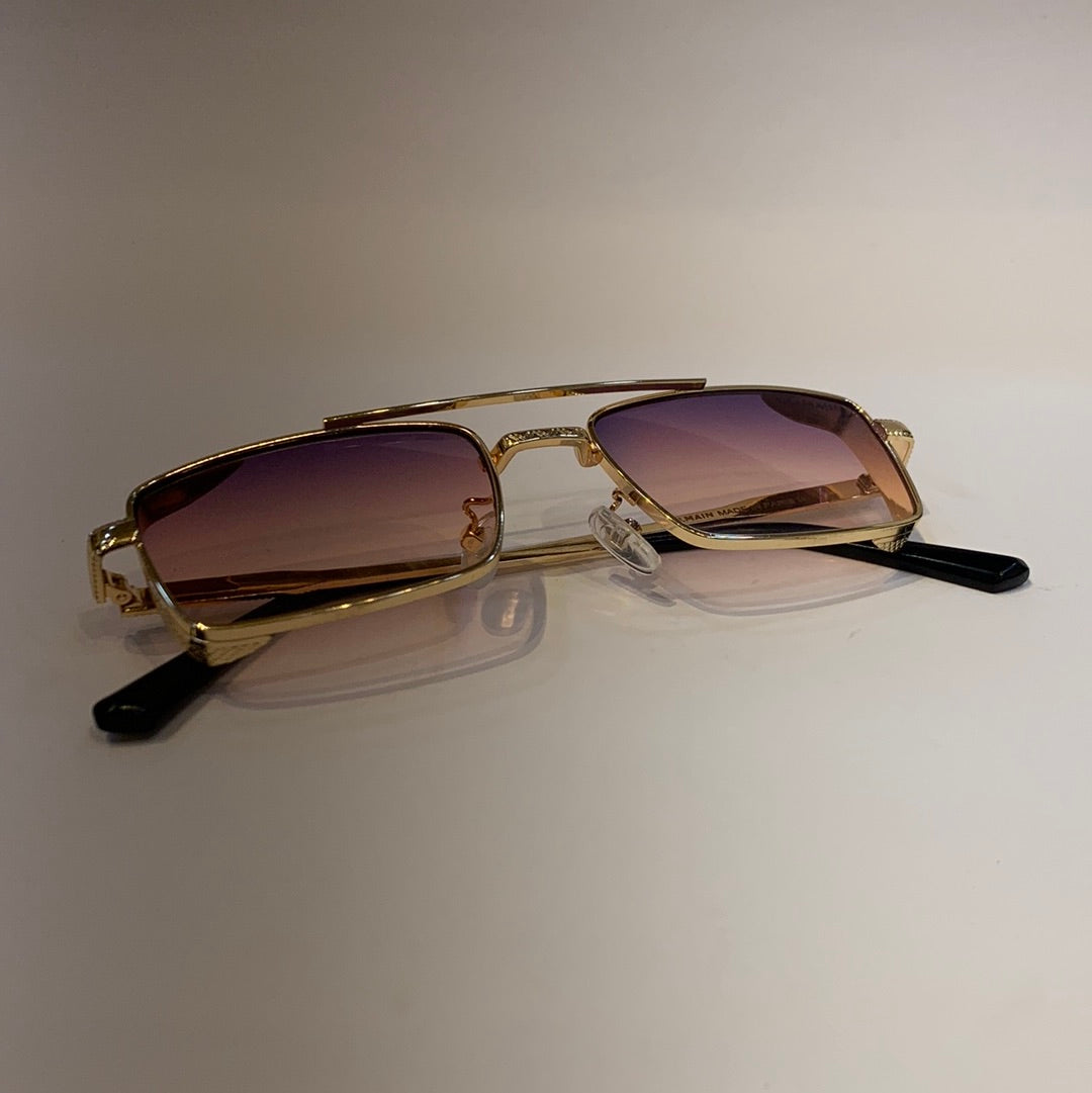 Lab Bal Golden Frame Pink Shade Sunglass B85-67653 20-144