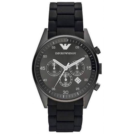 Mra Black Silicon Strap Black Dial Men Watch 400855