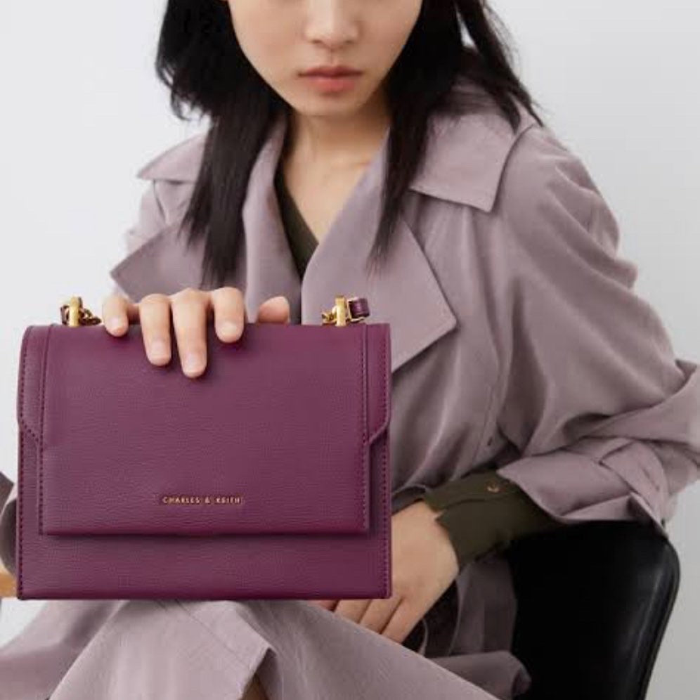 Purple Violet Sling Charles & Keith Bag