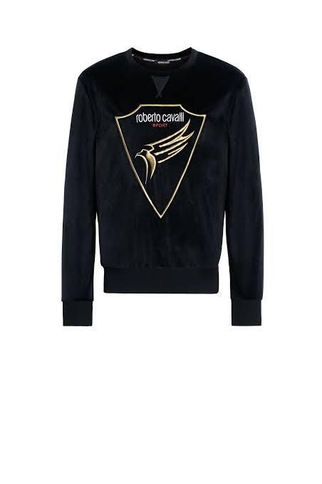 RC ROB Black Colour With Monogrammed Embroidery Design Unisex Sweatshirt 9176