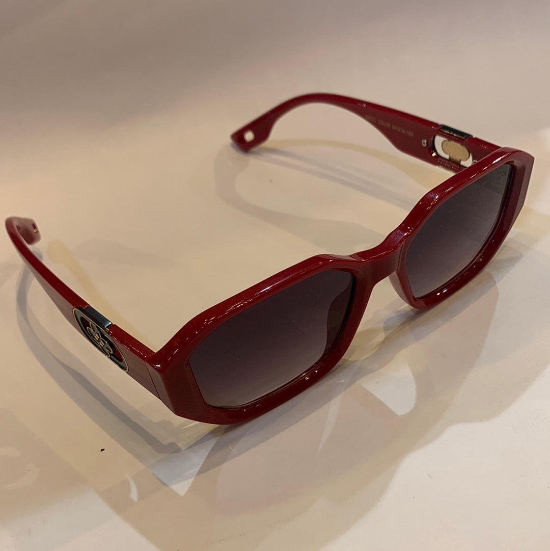 Uol Vl Red Frame Black Shade Sunglass 99023 COL06 54 18-150