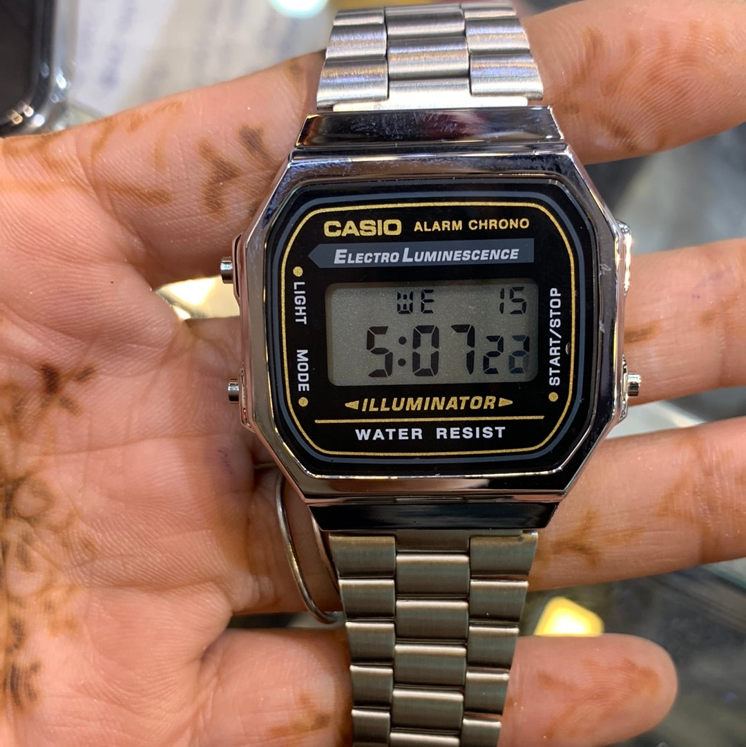 Sac Silver chain watch digital square men sports Watch