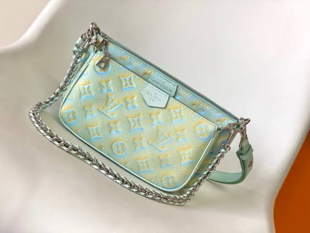 UOL VL Blue Colour With Monogram Design Ladies Side Sling Bag Ladies Bag 26189