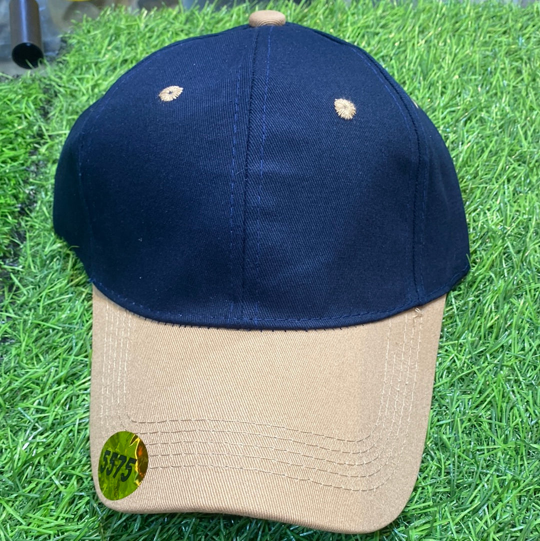 Navy Blue Beige Colour 5575 Printed Cap