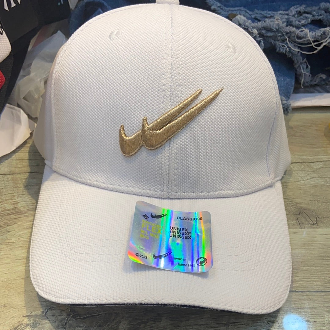 Kin White Cap Gold Tick 300143