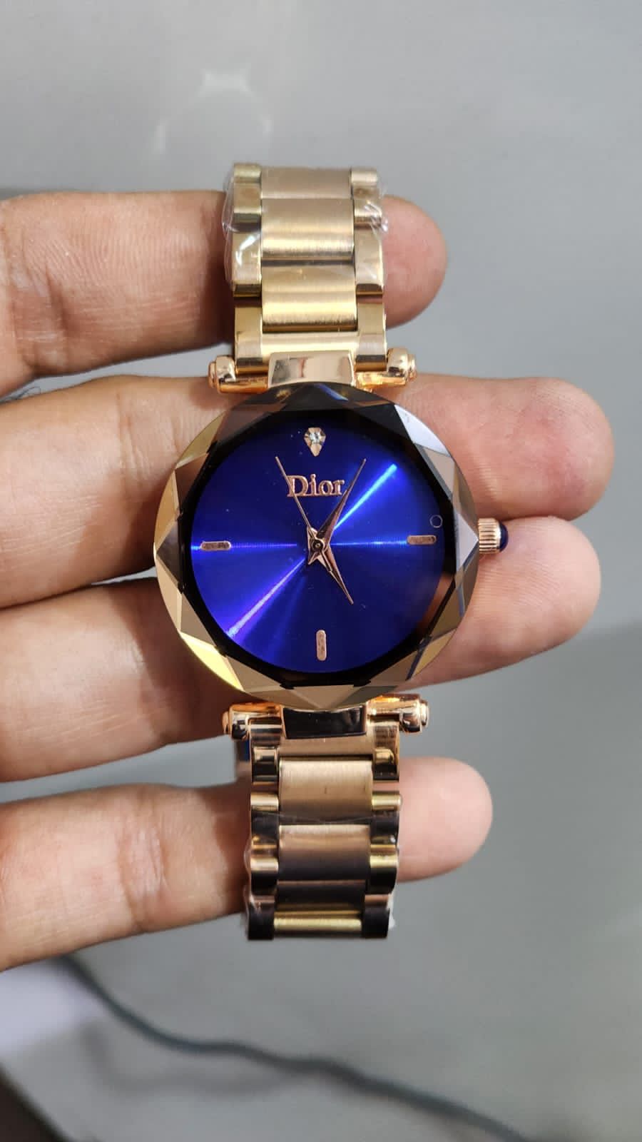 Oid Copper Chain Blue Dial Ladies Watch 901235